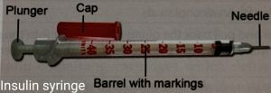 Insulin syringe image