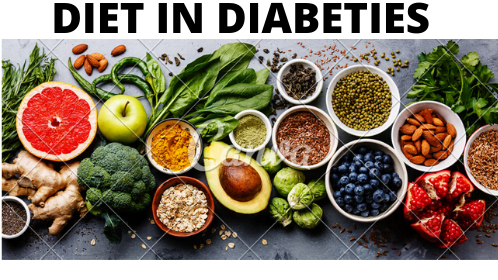 Image showing food as a part of diet in diabetes