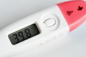 Thermometer showing high fever 