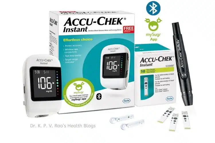 A glucometer kit to help check blood glucose and prevent heart attack