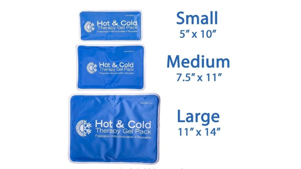 A dual-acting gel pack can be used as a hot and cold pack.