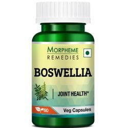 A bottle containing boswellia serrata extract tablets