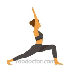 Yoga pose- Virbhadrasana