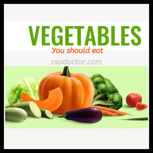 Picture showing the vegetables you should eat