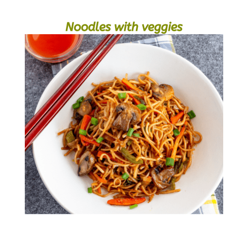 nOODLES WITH VEGETRABLES