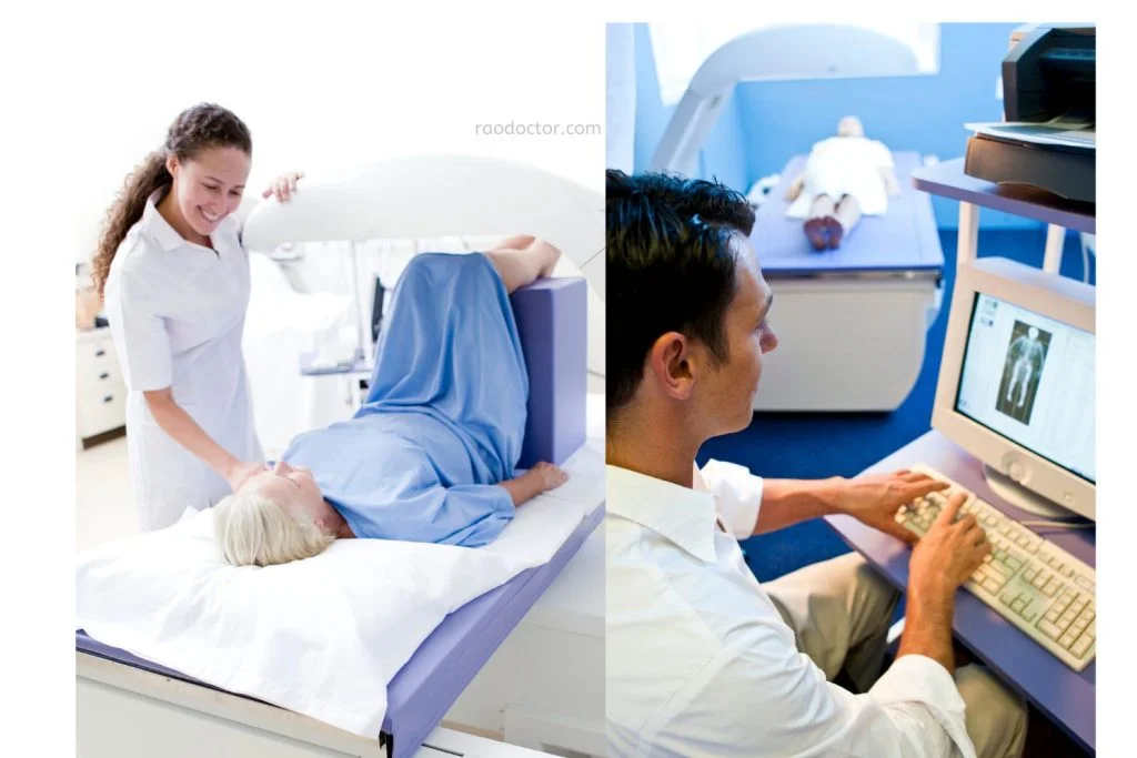 Image showing dexa scan in process