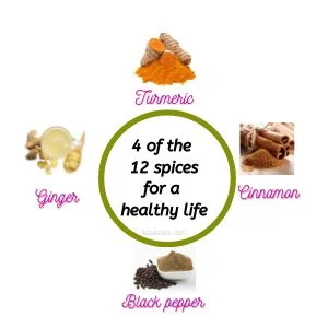 4 of the 12 spices for a healthy life