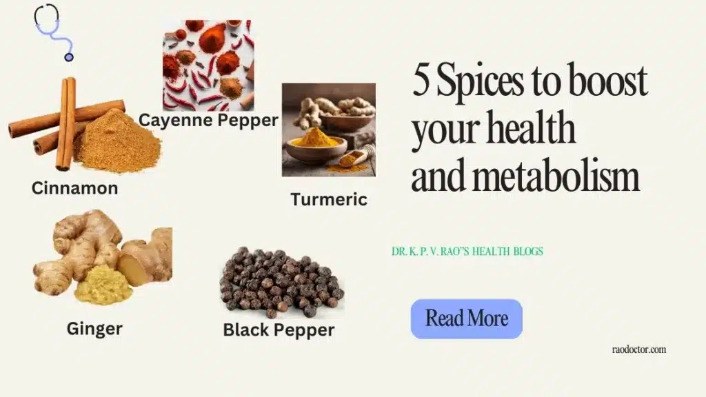 featured image showing 5 spices that boost health and metabolism