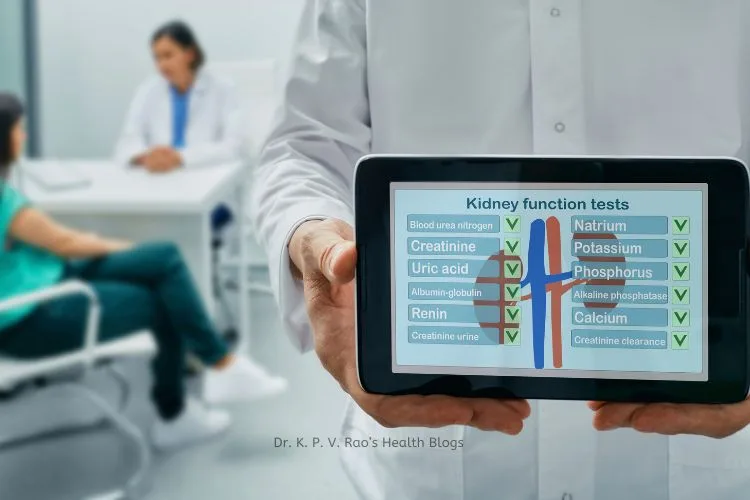 Image showing various kidney function tests