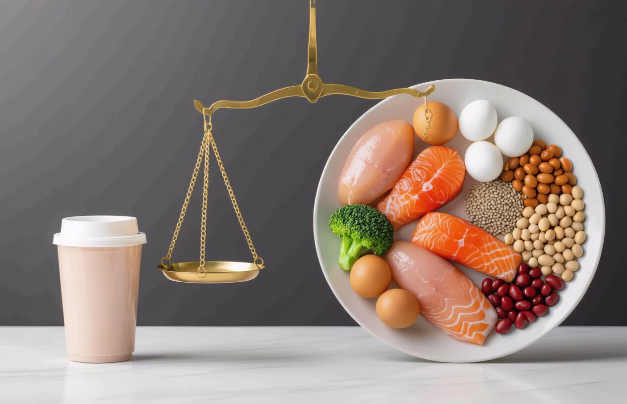 Image show how whole food proteins is more effective versus protein supplements