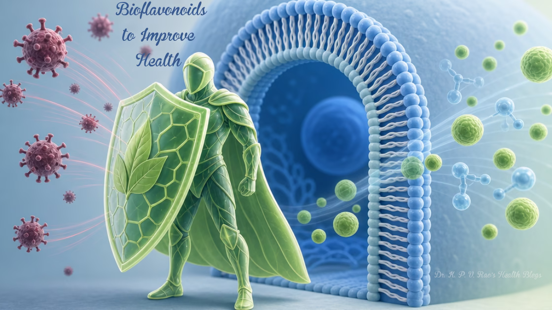 Image showing human cell and how bioflavonoids proctect it